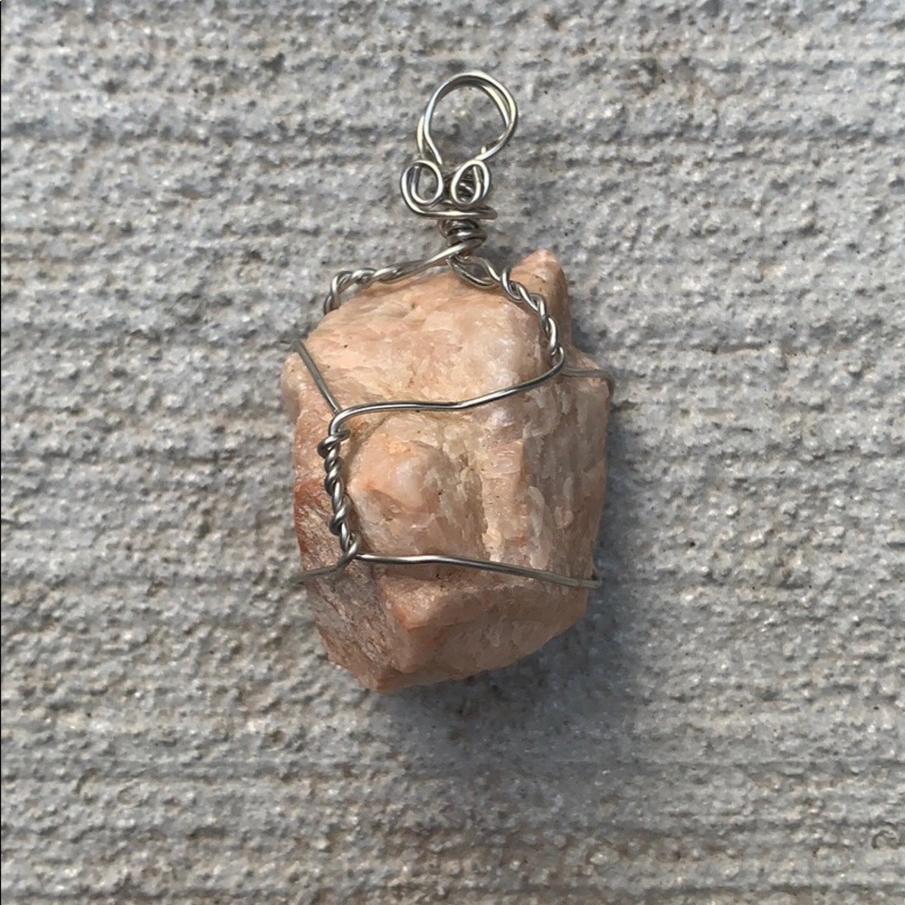 Handmade Wire Wrapped Gemstone Pendant